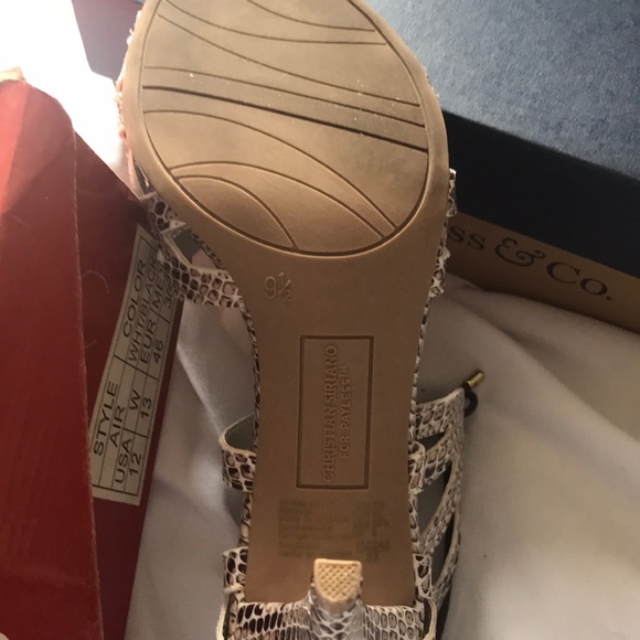 Christian Siriano Snake skin look sandals - Picture 5 of 9